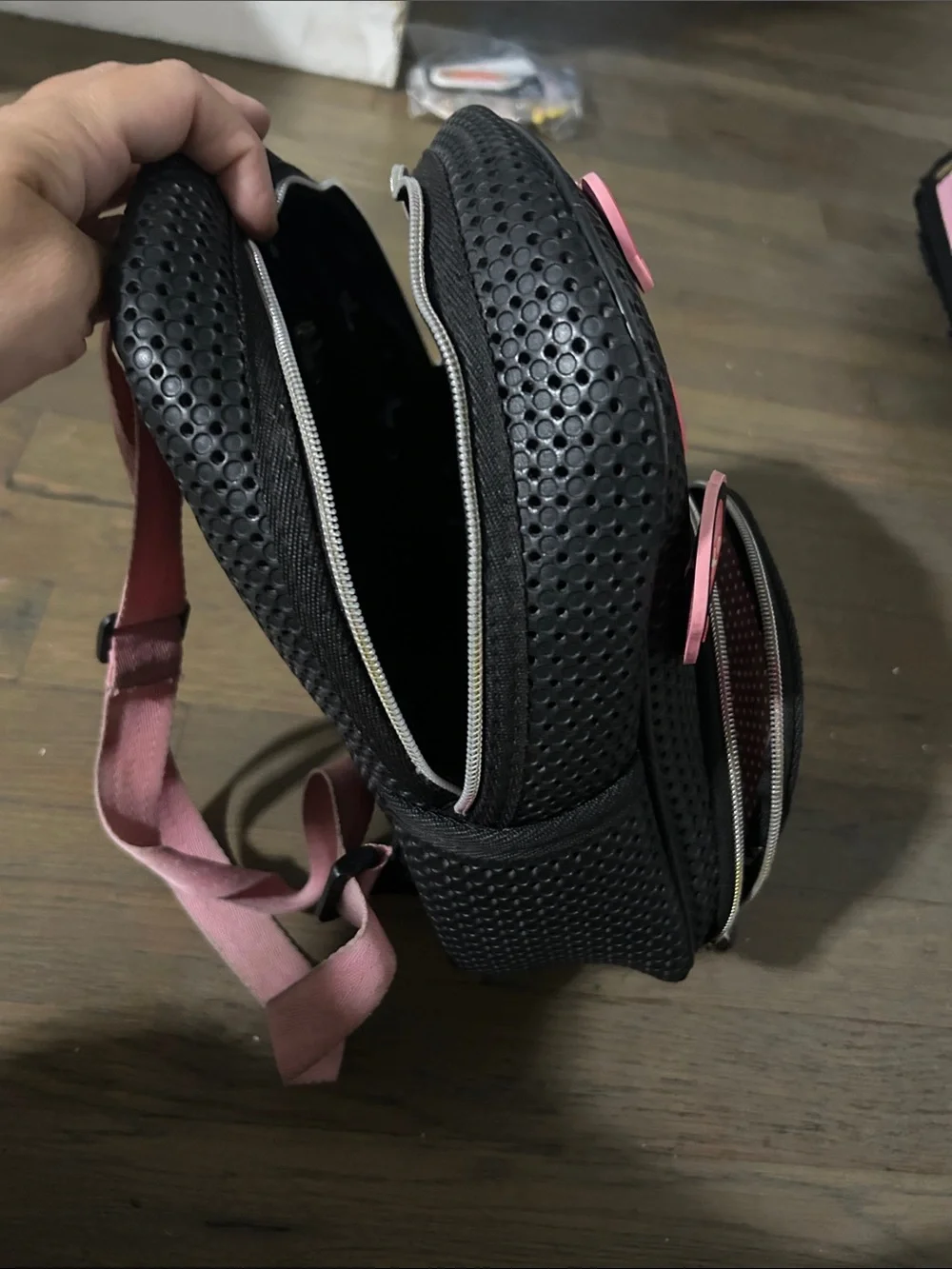 Light plus nine Black and Pink Mini Backpack (the nimix are removable)